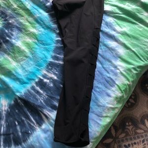 SALE 🌟lululemon Black Tights with lace up design